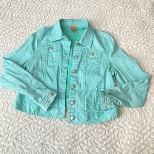 Teal Jean jacket